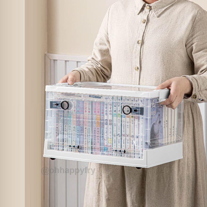 Clear Open-Top File Storage Boxes